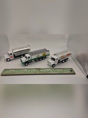White & Green Toy Tanker Truck - Kids Vehicle Playset